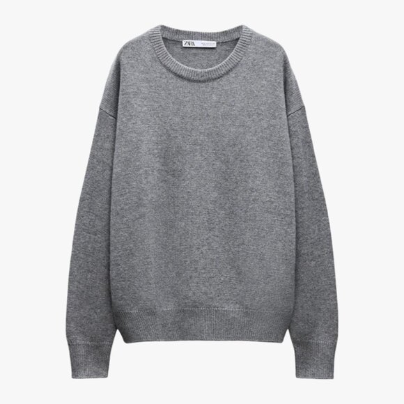 (NEW!!!) ZARA | 100% CASHMERE “PLAIN SWEATER" - Picture 1 of 5
